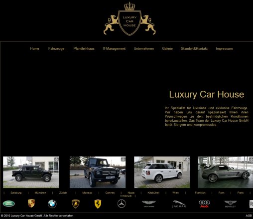 Willkommen bei Luxury Car House Luxury Car House GmbH öffnungszeit