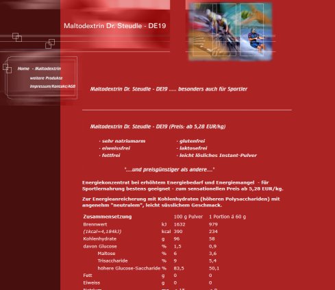 Maltodextrin Dr. Steudle DE19 ab EUR 5 28/kg Erfahrung Maltodextrin Dr. Steudle DE19 ab EUR 5 28/kg Öffnungszeit