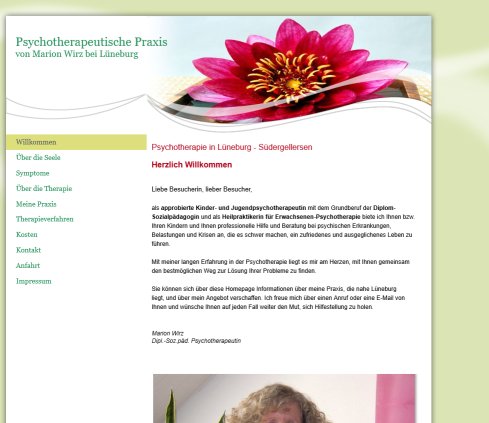 Psychotherapie Lüneburg Winsen Uelzen Psychotherapeut Heilpraktiker Marion Wirz   Willkommen  öffnungszeit