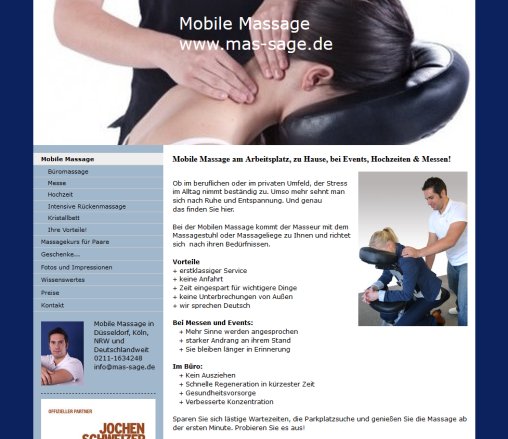 Massage   mobile entspannungsmassages Webseite!  öffnungszeit