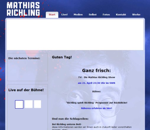 Mathias Richling   Kabarettist   öffnungszeit