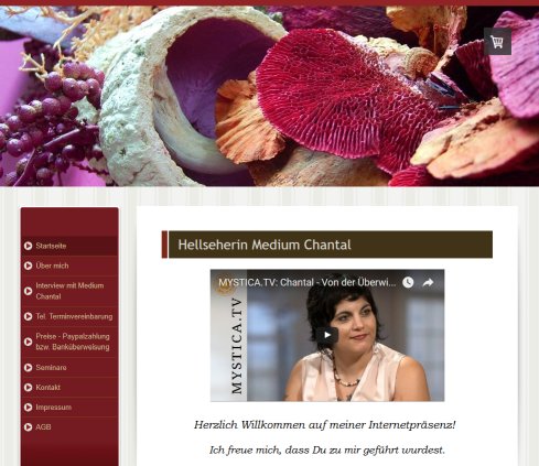 Hellseherin Medium Chantal Hellsehen ohne Hilfsmittel medium chantal3s Webseite! Erfahrung Hellseherin Medium Chantal Hellsehen ohne Hilfsmittel medium chantal3s Webseite! öffnungszeit