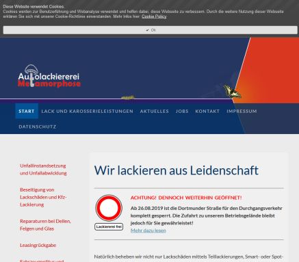 Start   Autolackiererei Metamorphose Leipzig  öffnungszeit