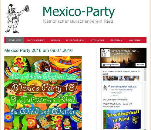 Mexico Party   Katholischer Burschenverein Katholischer Burschenverein Ried e.V. öffnungszeit