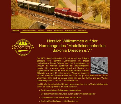 Modelleisenbahnclub Saxonia Dresden e.V.   Startseite  öffnungszeit