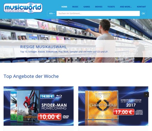 Musicworld   Aktuell bei Musicworld  öffnungszeit