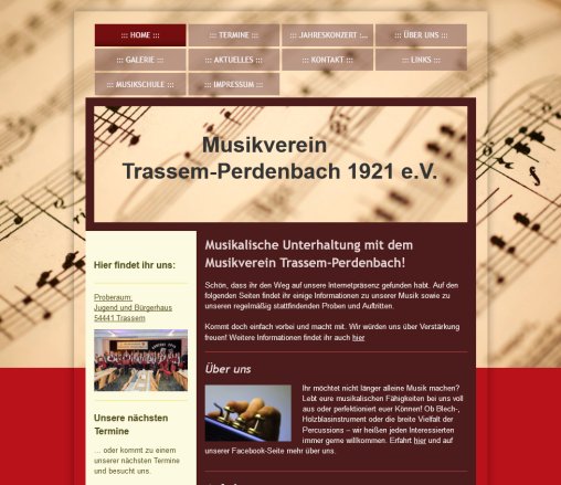 Musikverein Trassem Perdenbach   Home Musikverein Trassem  Perdenbach 1921 e.V. öffnungszeit