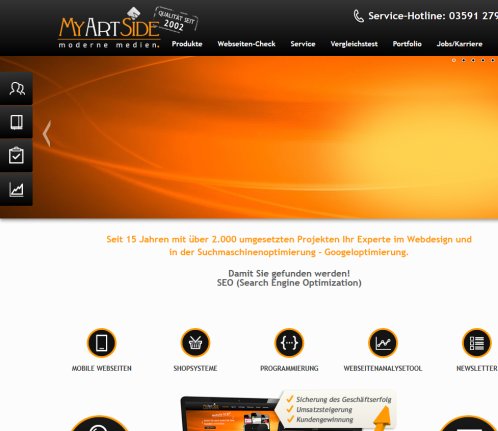 Webdesign & Suchmaschinenoptimierung | mobiles Web & Shopsysteme | Dresden  Leipzig & Chemnitz MyArtSide GbR öffnungszeit