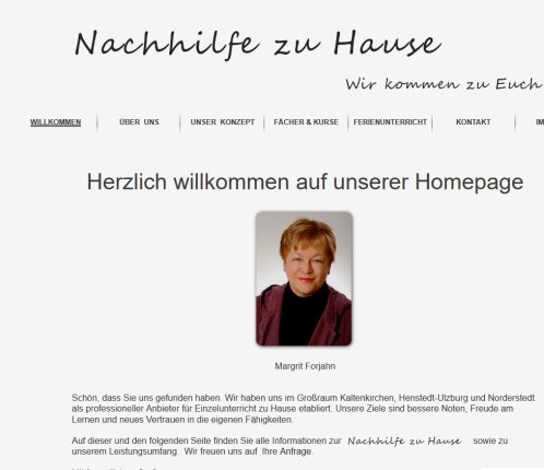 Herzlich Willkommen | Nachhilfe zu Hause Erfahrung Herzlich Willkommen | Nachhilfe zu Hause Öffnungszeit