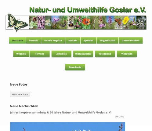 Willkommen bei der Natur  und Umwelthilfe Goslar e.V. Natur  und Umwelthilfe Goslar e.V. öffnungszeit