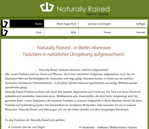 Home   Naturally Raised – Wildfleisch und Fisch in Berlin  öffnungszeit
