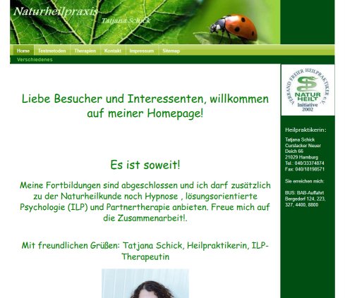 Naturheilpraxis Schick Hamburg Bergedorf Tatjana Schick Home Erfahrung Naturheilpraxis Schick Hamburg Bergedorf Tatjana Schick Home Öffnungszeit