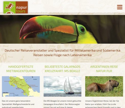 Naturkundereisen durch Lateinamerika und Europa   napur tours napur tours GmbH öffnungszeit