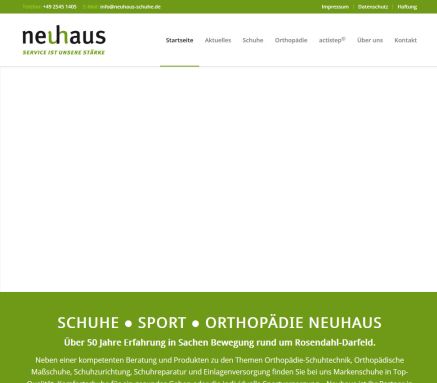 Startseite | Schuh ● Sport ● Orthopädie Neuhaus  öffnungszeit