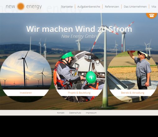 Wir machen Wind zu Strom » New Energy GmbH New Energy GmbH öffnungszeit