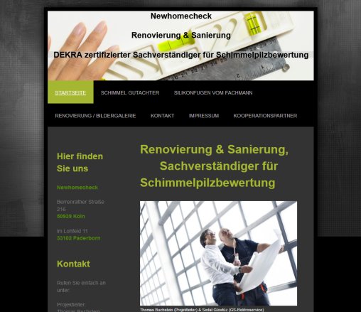 newhomecheck.de   Renovierung  Silikonfugen  Paderborn und Köln  öffnungszeit