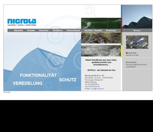 NICROLA Galvanik Verzinken Oberflächenveredelung Verchromen Bodensee Korrosionsschutz Erfahrung NICROLA Galvanik Verzinken Oberflächenveredelung Verchromen Bodensee Korrosionsschutz Öffnungszeit