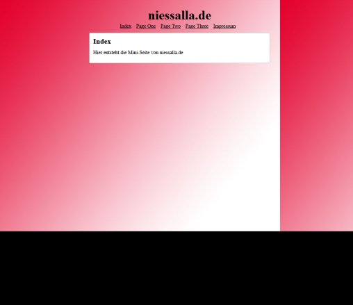 niessalla.de Test Site   Index  öffnungszeit