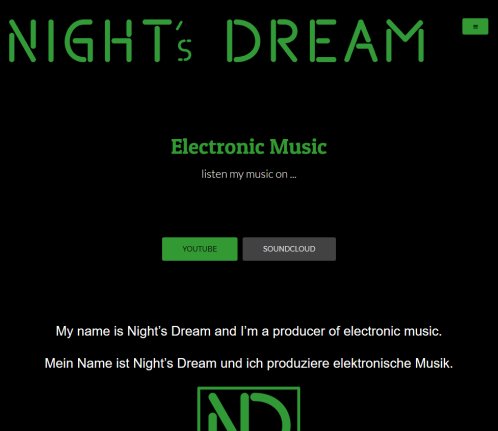 Night's Dream – Official Website  öffnungszeit