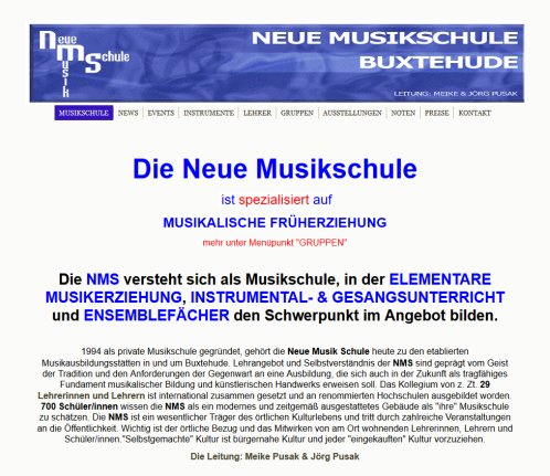 MUSIKSCHULE  öffnungszeit