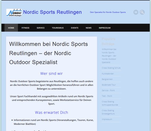 Willkommen bei Nordic Sports Reutlingen – der Nordic Outdoor Spezialist  öffnungszeit