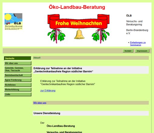 Öko Landbau Beratung Berlin  Brandenburg e.V. öffnungszeit