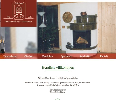 Ofenbaumeister Siebenhäuser bei Dresden   Ofenbau  Kaminbau  und Specksteinofen  öffnungszeit