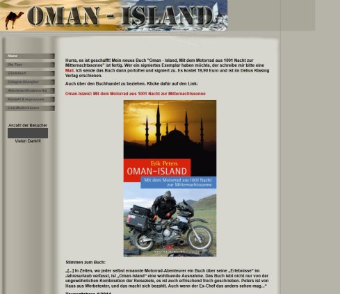 Oman Island  öffnungszeit