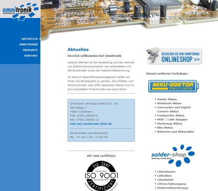 Omnitronik GmbH | Aktuelles Omnitronik Vertriebs GmbH & Co. KG öffnungszeit