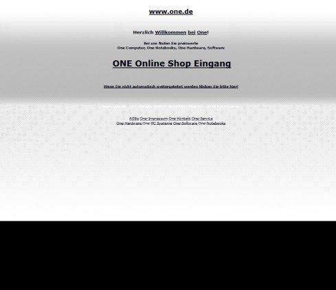 ONE  Computer Bei one finden Sie One PCs One  Notebooks One Hardware One ECT Service  &ouml;ffnungszeit