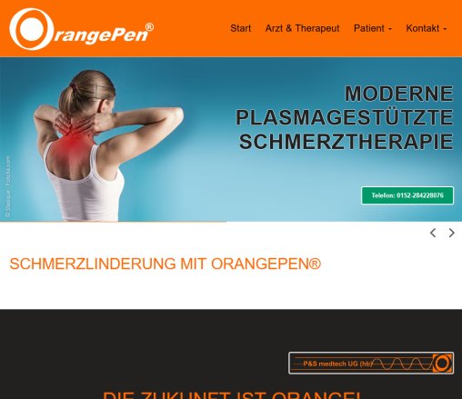 Schmerztherapiegerät OrangePen® | Schmerztherapie mit OrangePen P&S medtech UG (haftungsbeschränkt) öffnungszeit