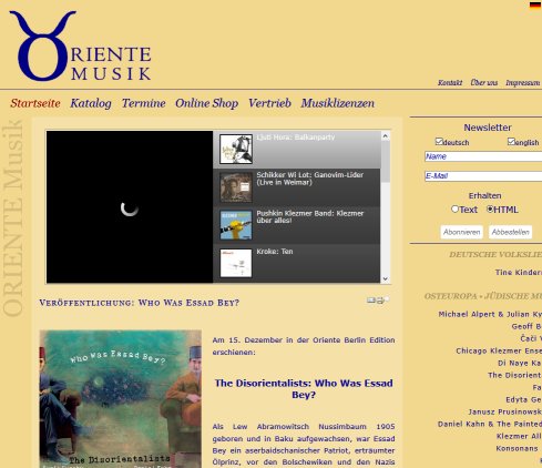 ORIENTE Musik   Home   Oriente Musik  öffnungszeit