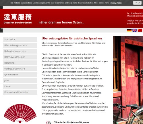 Home Dr. Boesken Partner Ostasien Service GmbH Ostasien Service GmbH Erfahrung Home Dr. Boesken Partner Ostasien Service GmbH Ostasien Service GmbH Öffnungszeit