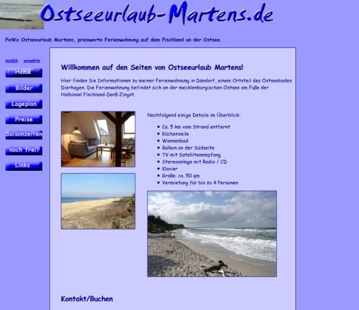FeWo Ostseeurlaub Martens Vermietung einer Ferienwohnung in Dierhagen / Fischland Erfahrung FeWo Ostseeurlaub Martens Vermietung einer Ferienwohnung in Dierhagen / Fischland Öffnungszeit