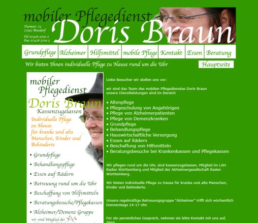 Doris Braun Altenpflege  öffnungszeit