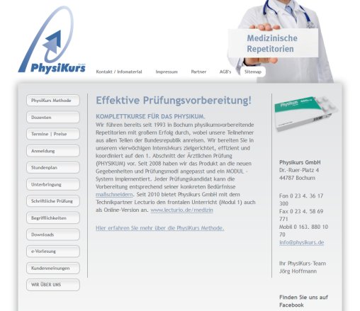 PhysiKurs – Medizinische Repetitorien PhysiKurs GmbH öffnungszeit