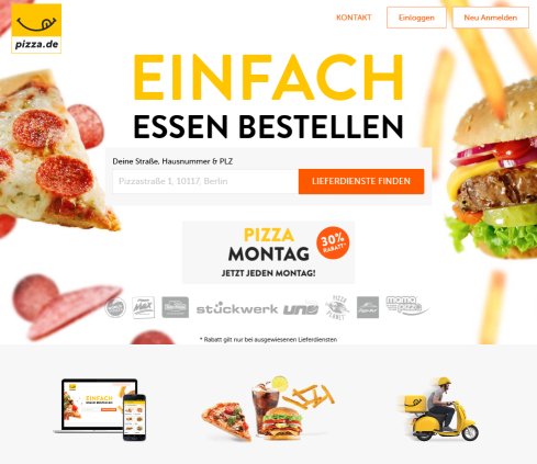 Lieferservice Berlin M&uuml;nchen Hamburg Pizza Frankfurt Hannover K&ouml;ln pizza.de GmbH &ouml;ffnungszeit