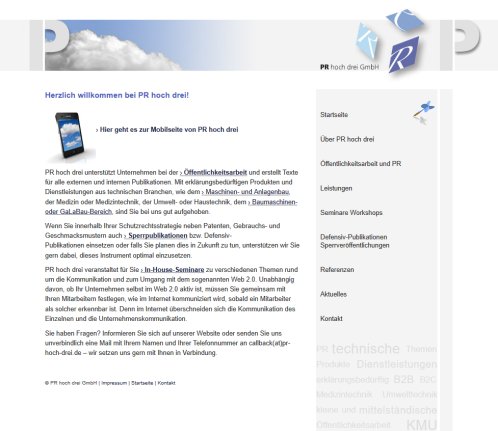 PR für Medizintechnik  Maschinenbau  Anlagenbau und andere Technikthemen   PR hoch drei GmbH PR hoch drei GmbH öffnungszeit
