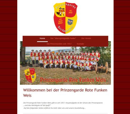 Willkommen bei der Prinzengarde Rote Funken Weis in Neuwied Erfahrung Willkommen bei der Prinzengarde Rote Funken Weis in Neuwied Öffnungszeit