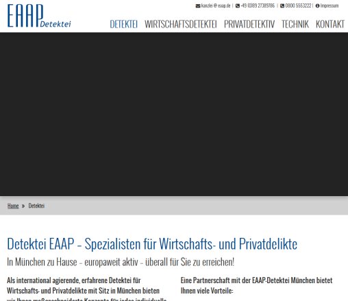 Privatdetektei München Detektiv Privatdetektiv in Bayern  öffnungszeit