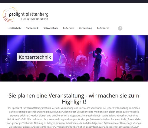 ProLight Plettenberg Veranstaltungstechnik Erfahrung ProLight Plettenberg Veranstaltungstechnik Öffnungszeit