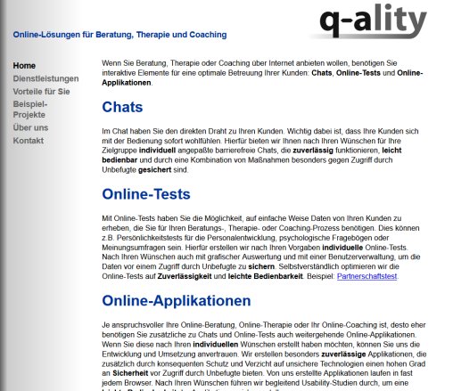q ality Online Lösungen für barrierefreie Beratung Therapie und Coaching q ality Beer Zezula GbR Erfahrung q ality Online Lösungen für barrierefreie Beratung Therapie und Coaching q ality Beer Zezula GbR Öffnungszeit