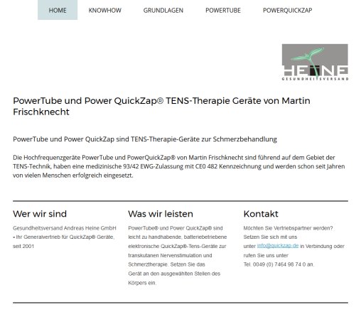 QuickZap PowerTube Andreas Heine › Frischknecht Tuningen