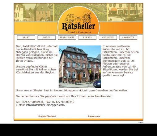 Hotel Restaurant Ratskeller Nideggen in der Eifel Erfahrung Hotel Restaurant Ratskeller Nideggen in der Eifel Öffnungszeit