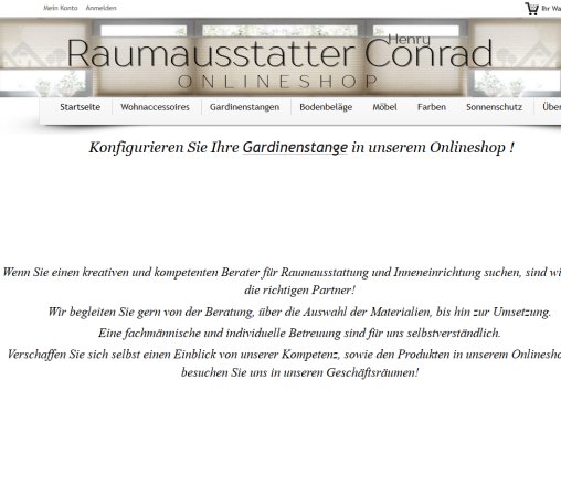 Henry Conrad   Ihr Raumausstatter in Potsdam   Startseite  öffnungszeit