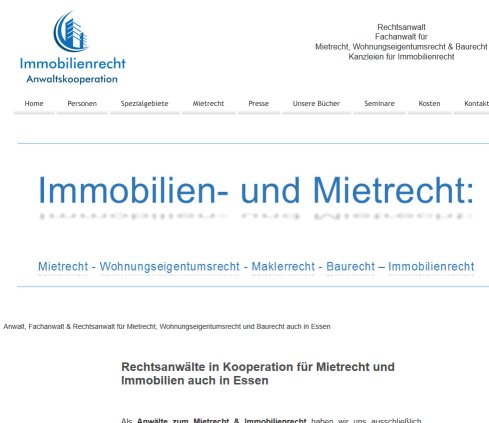 Kanzlei für Immobilien- und Mietrecht Essen öffnungszeit