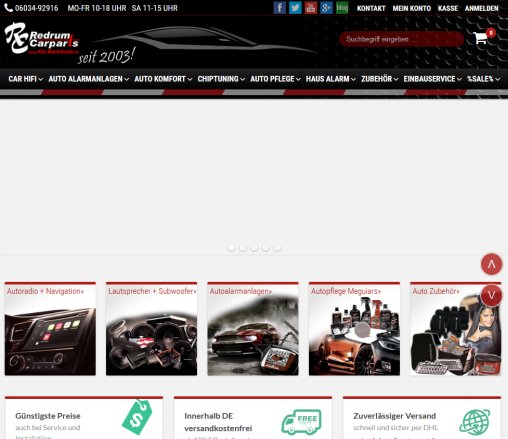 Dein Car Hifi Shop Profi für Car Audio Hifi Autoradio Alarm Redrum Carparts GmbH öffnungszeit