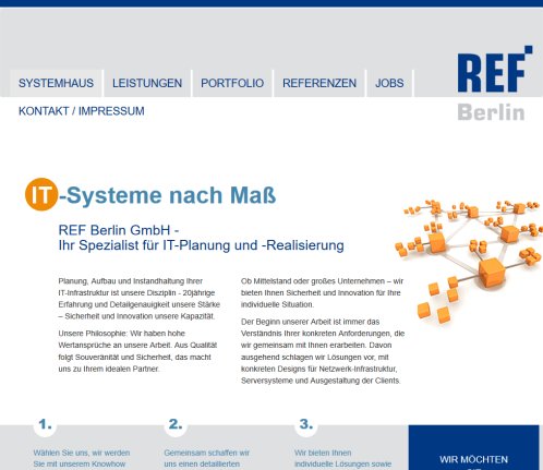 IT Systeme nach MaÃ   IT Planung und IT Realisierung: REF Berlin GmbH REF Berlin GmbH öffnungszeit