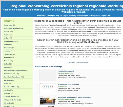 Regional Webkatalog Verzeichnis regional regionale Werbung online » Startseite Erfahrung Regional Webkatalog Verzeichnis regional regionale Werbung online » Startseite Öffnungszeit