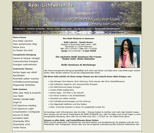 Reiki und energetische Reinigung in Hannover. Erfahrung Reiki und energetische Reinigung in Hannover. Öffnungszeit